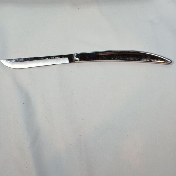Vintage Carvel Hall 6 Pc Steak Knife Set Stainless Steel with Case - Picture 4 of 8